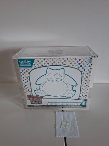 Protection acrylique ETB Pokémon aimantée épaisse 8mm premium