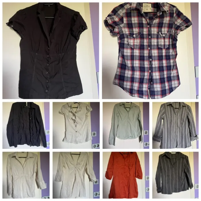 Lot de 17 chemises et tuniques taille 38/40