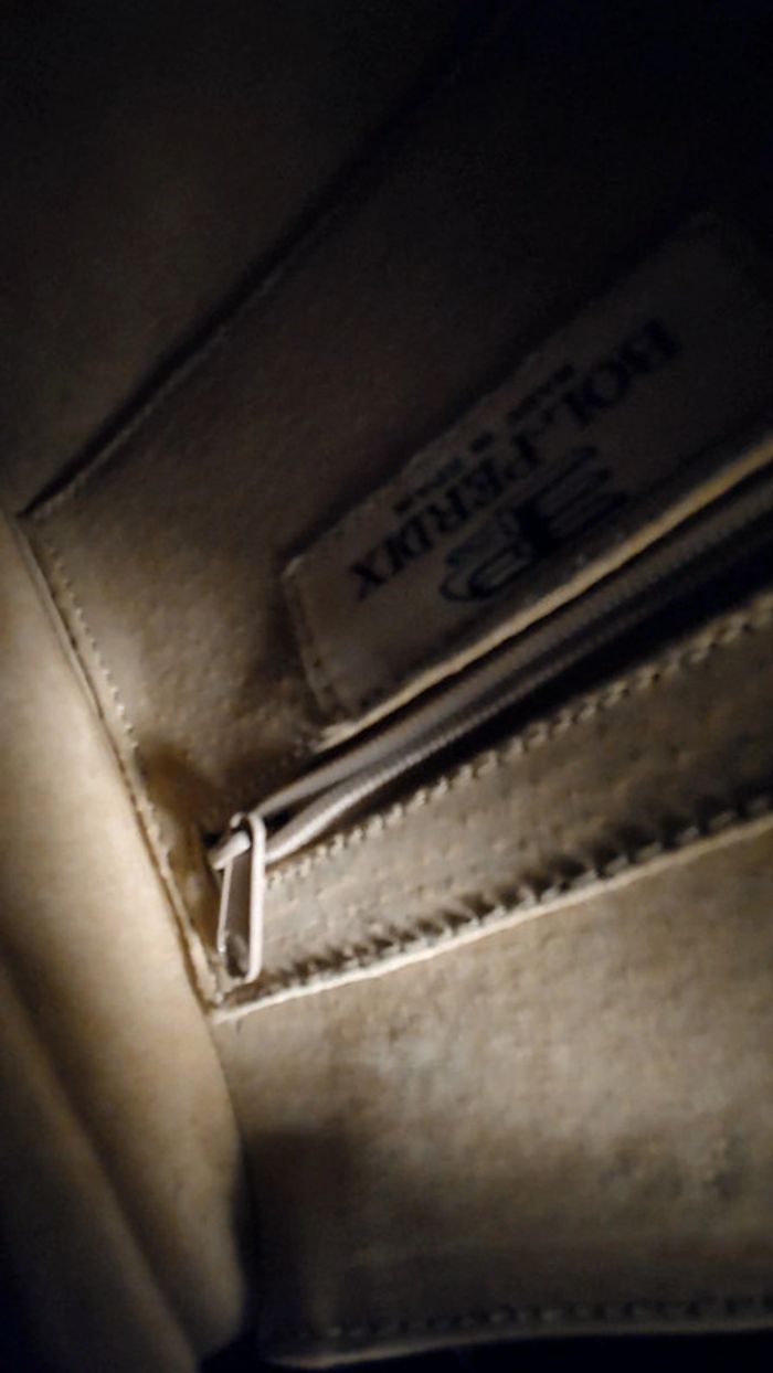 Magnifique sac vintage en cuir exotique noir longue bandoulière - photo numéro 11