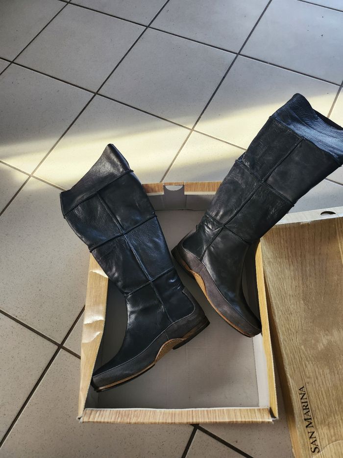 Botte haute San Marina en cuir - photo numéro 2