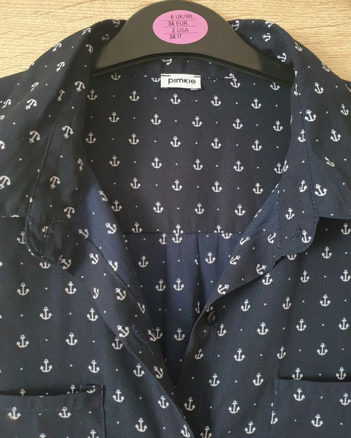 Chemise bleue marine ancre pimkie - photo numéro 2