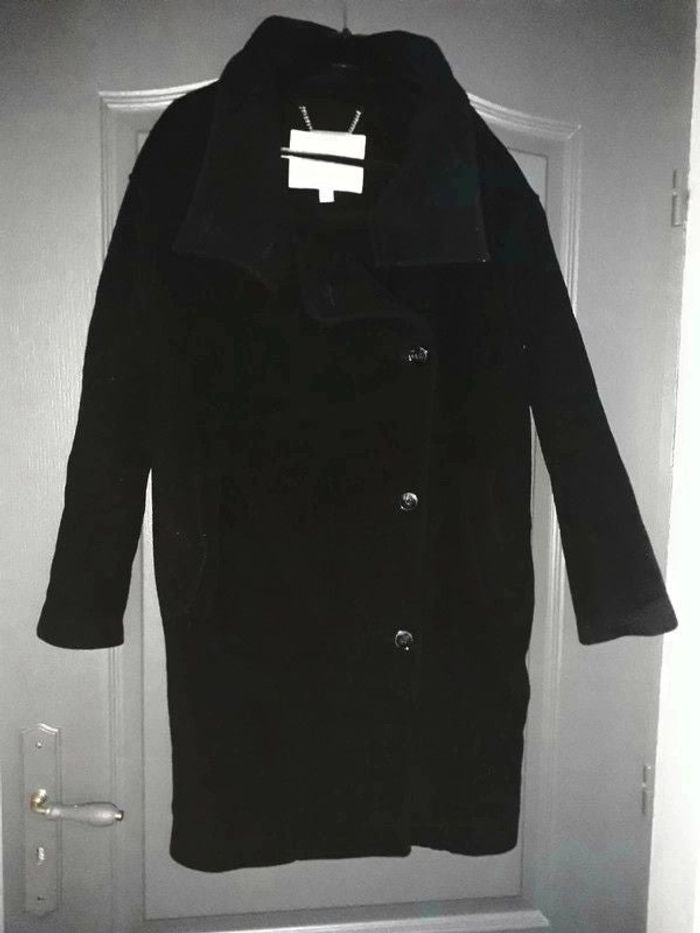 Manteau mi-long noir 40/L - Esprit