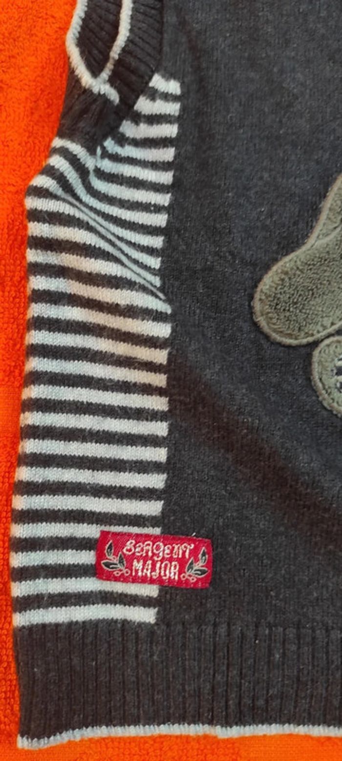 Pull sans manche 🐰 Sergent Major 18 mois - photo numéro 3