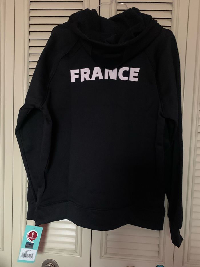 Sweat à capuche équipe de France officiel coupe du monde Qatar - photo numéro 2