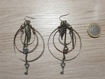 Ravissantes créoles vintage breloques