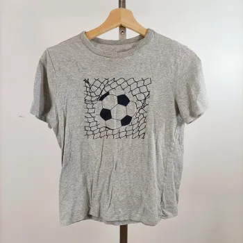 T-shirt garçon gris GAP Kids motif ballon de foot XL 12-13 ans 100 % coton A1550