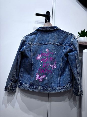 Veste en jean motif papillon 10 ans 