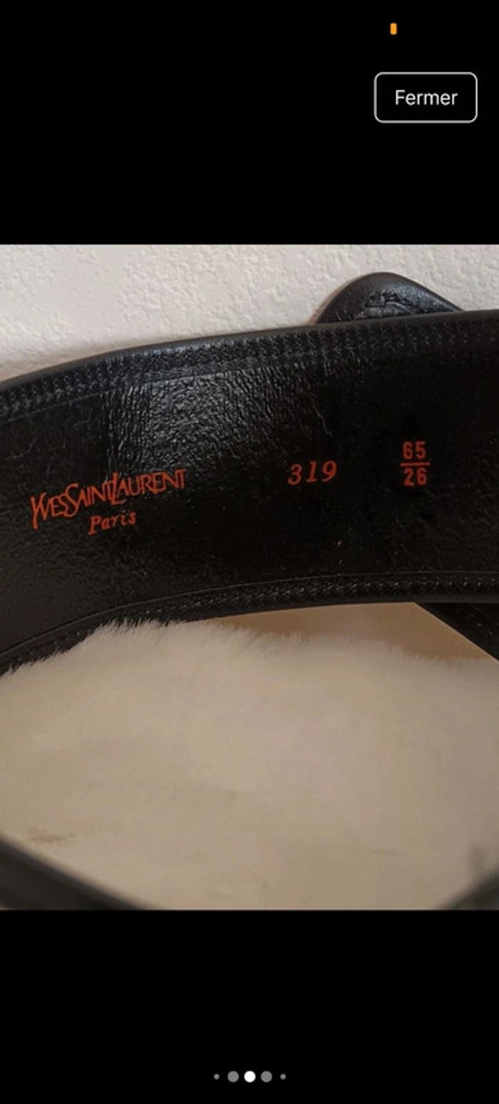 Yves Saint Laurent | Ceinture vintage en passementerie - photo numéro 8