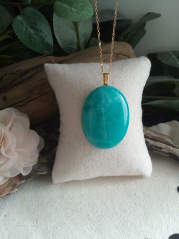 Collier amazonite pierre naturelle
