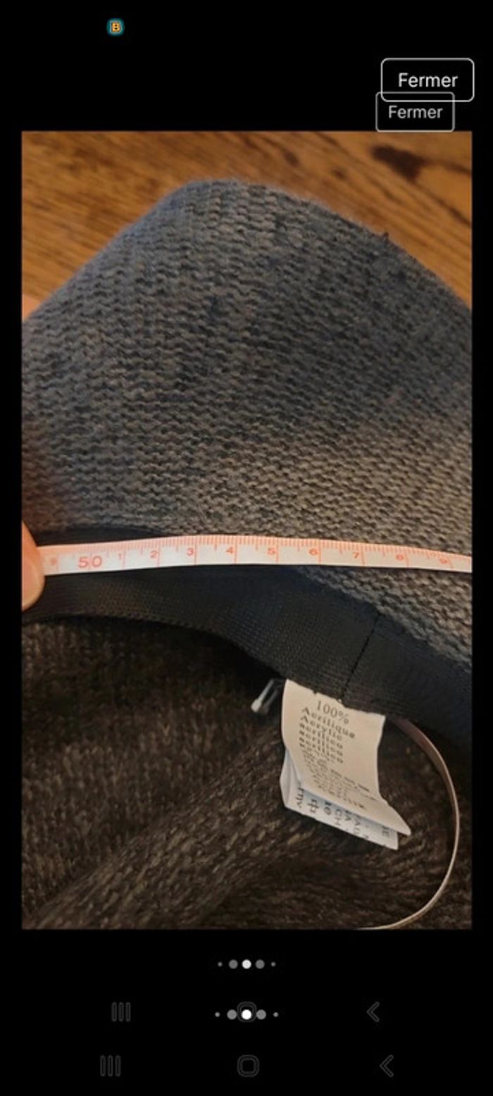 Chapeau femme gris création Française 58cm - photo numéro 10