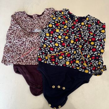 Lot de 2 bodies/blouse sergent major