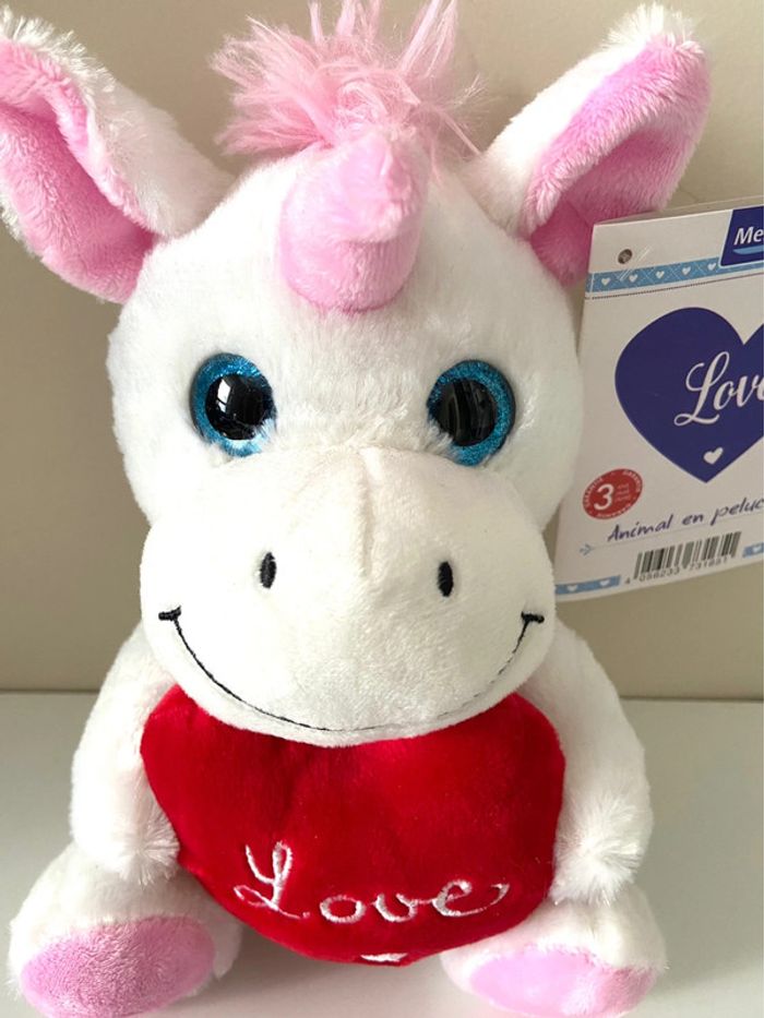 Peluche licorne Love - photo numéro 3
