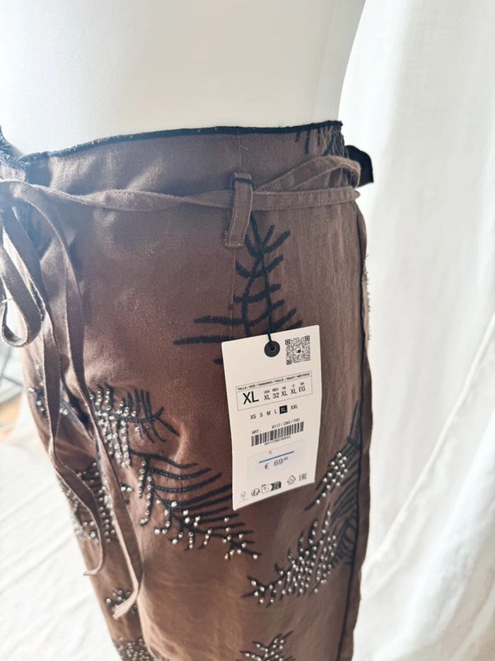 Pantalon brodé Zara - photo numéro 5