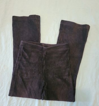 Pantalon velours évasé