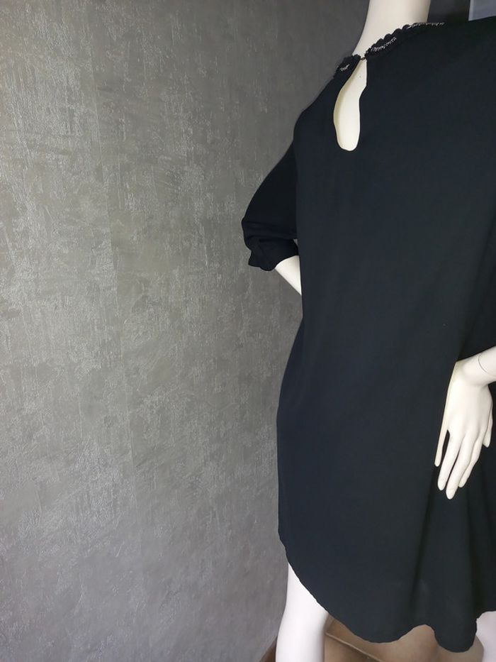 robe noire avec perles argentée mado et les autres taille 40 - photo numéro 3
