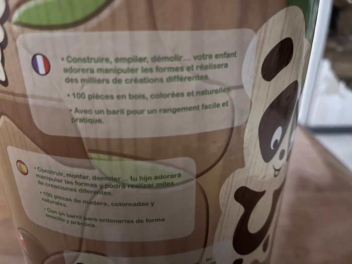 Baril de 97  pièces de construction en bois Okoïa 18 mois - photo numéro 6
