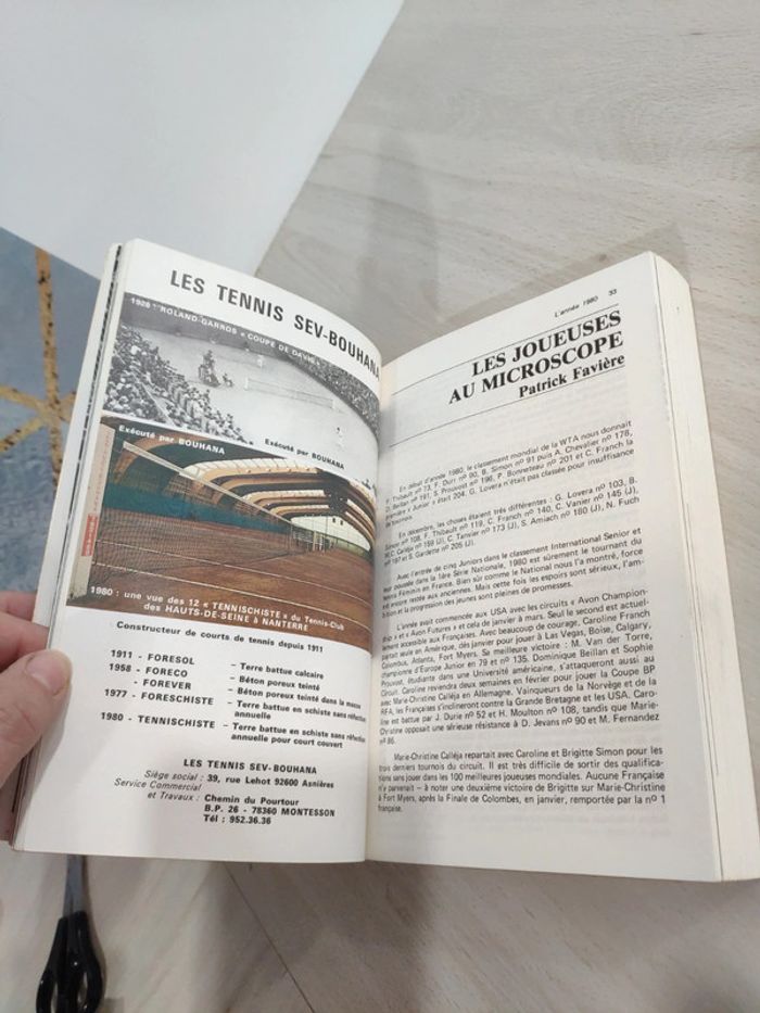 Livre Tennis année 1981 guide annuel de la fédération française de tennis - photo numéro 9