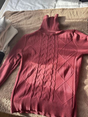 Pull laine col roulé