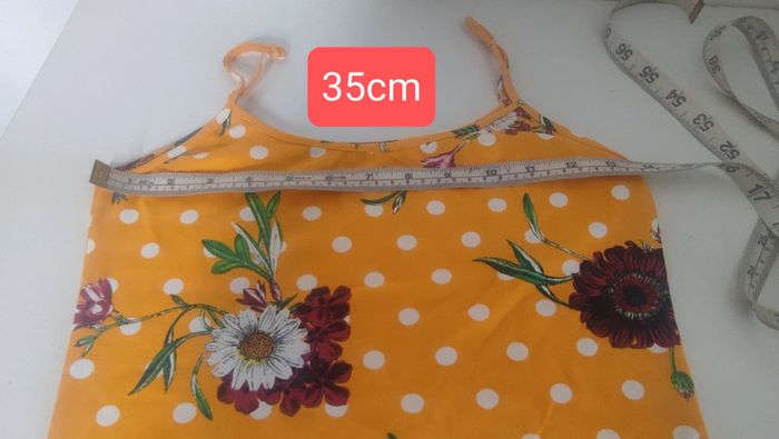 Débardeur à motifs fleuris et pois, Taille S/M (estimée) - photo numéro 3