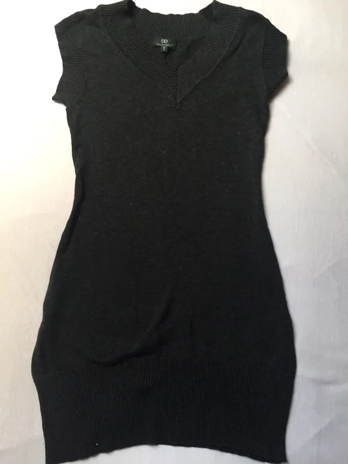 Pull long sans manche