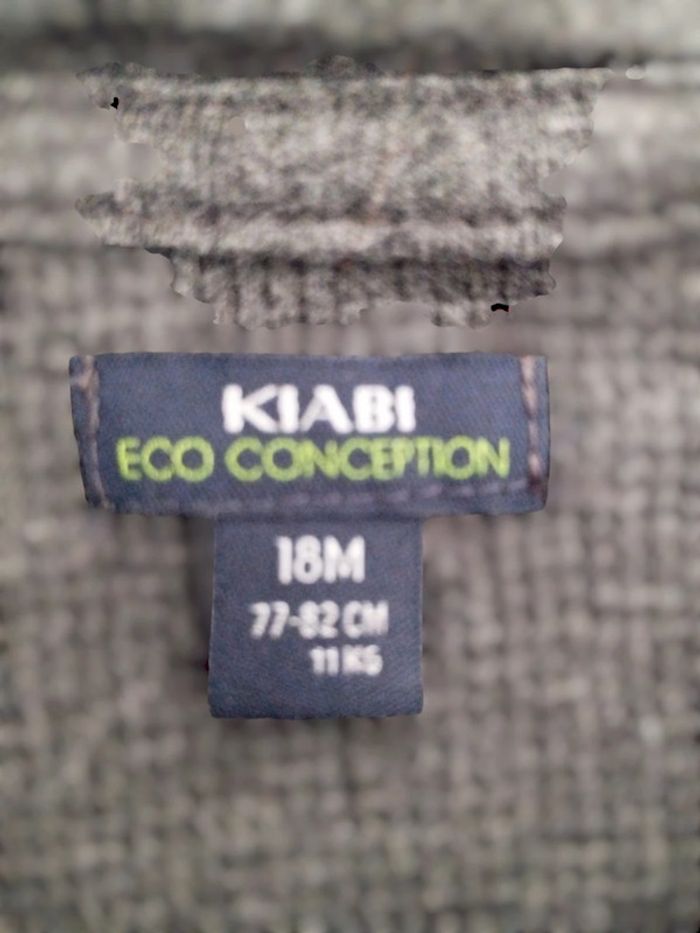 Gilet sweat garçon 18 mois (77/82cm)Kiabi - photo numéro 2