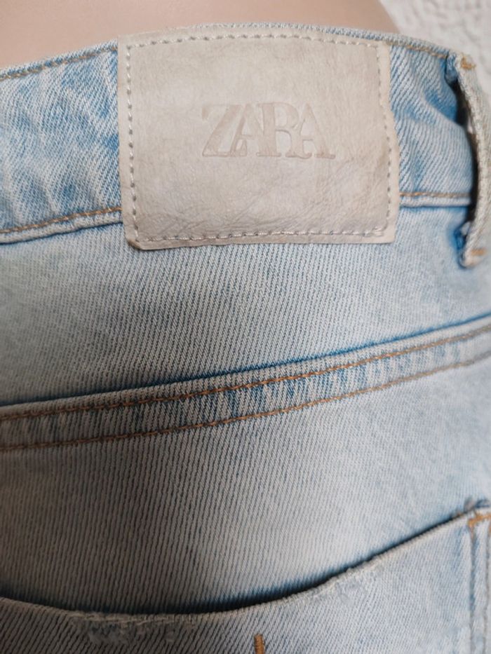 Jeans déchiré pour femme - Taille haute - Pantalon en jean pour femme -Zara - photo numéro 3