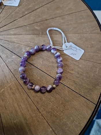 Bracelet améthyste chevron