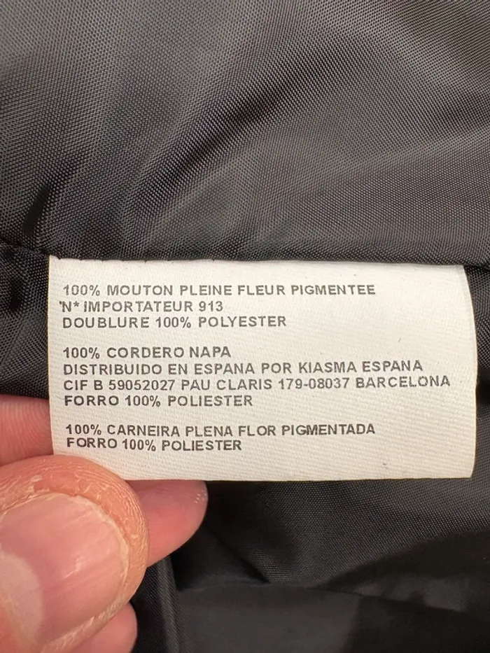 Manteau en cuir vintage | Noir | Taille 38 - photo numéro 4