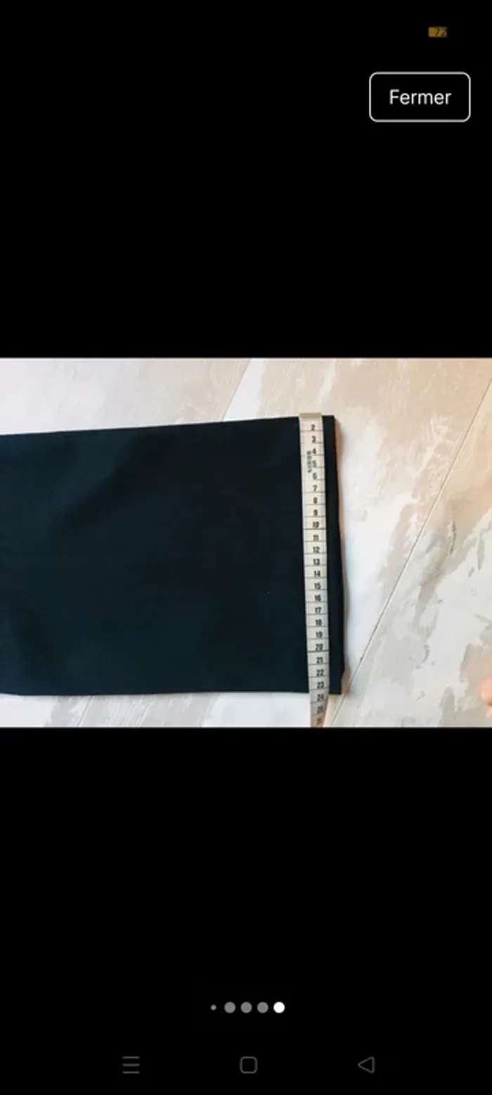 Pantalon de costume / à pli noir flare - photo numéro 7