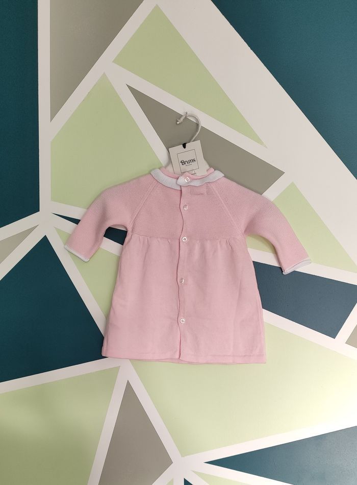 Robe en maille brums Milano NEUVE - 6 mois (68cm) - Rose poudré - photo numéro 7
