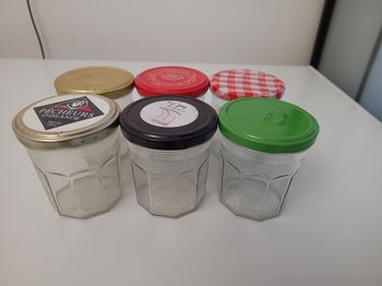 Lot de 6 pots à confiture