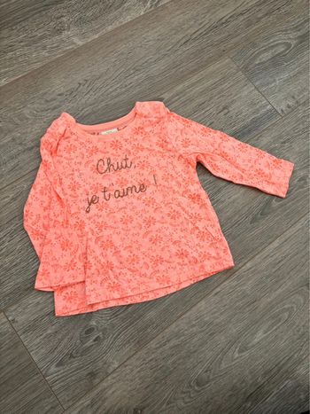 TEE shirt manches longues en 12 mois