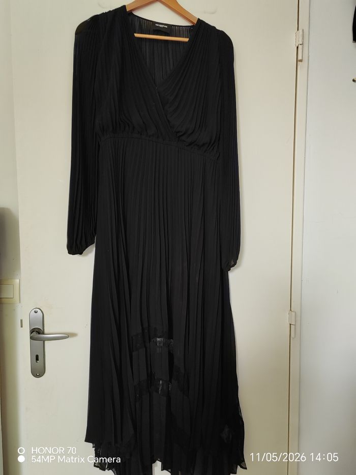 Robe lingue plissee avec dentelle - photo numéro 6