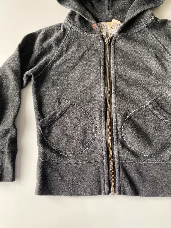 Sweat à capuche gris bellerose - photo numéro 2