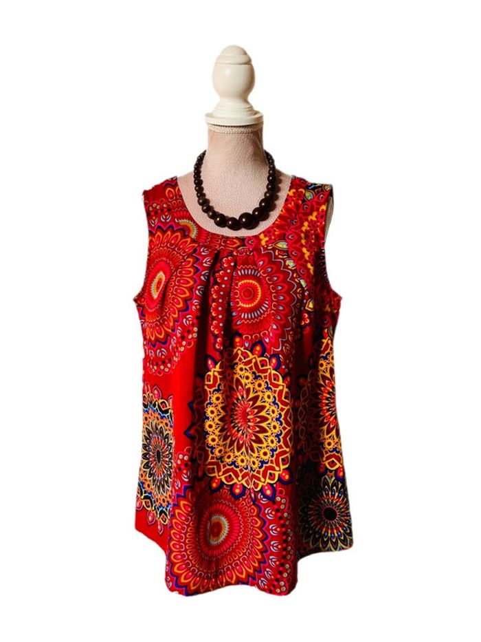 🧡🌞Top boho hippie Coline made in India ethnic chic mandala vibes top🌞🧡 - photo numéro 6