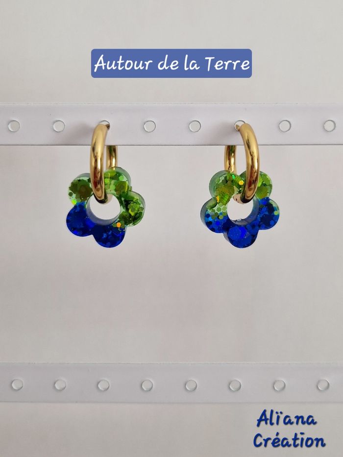 Boucles d'oreilles 💚