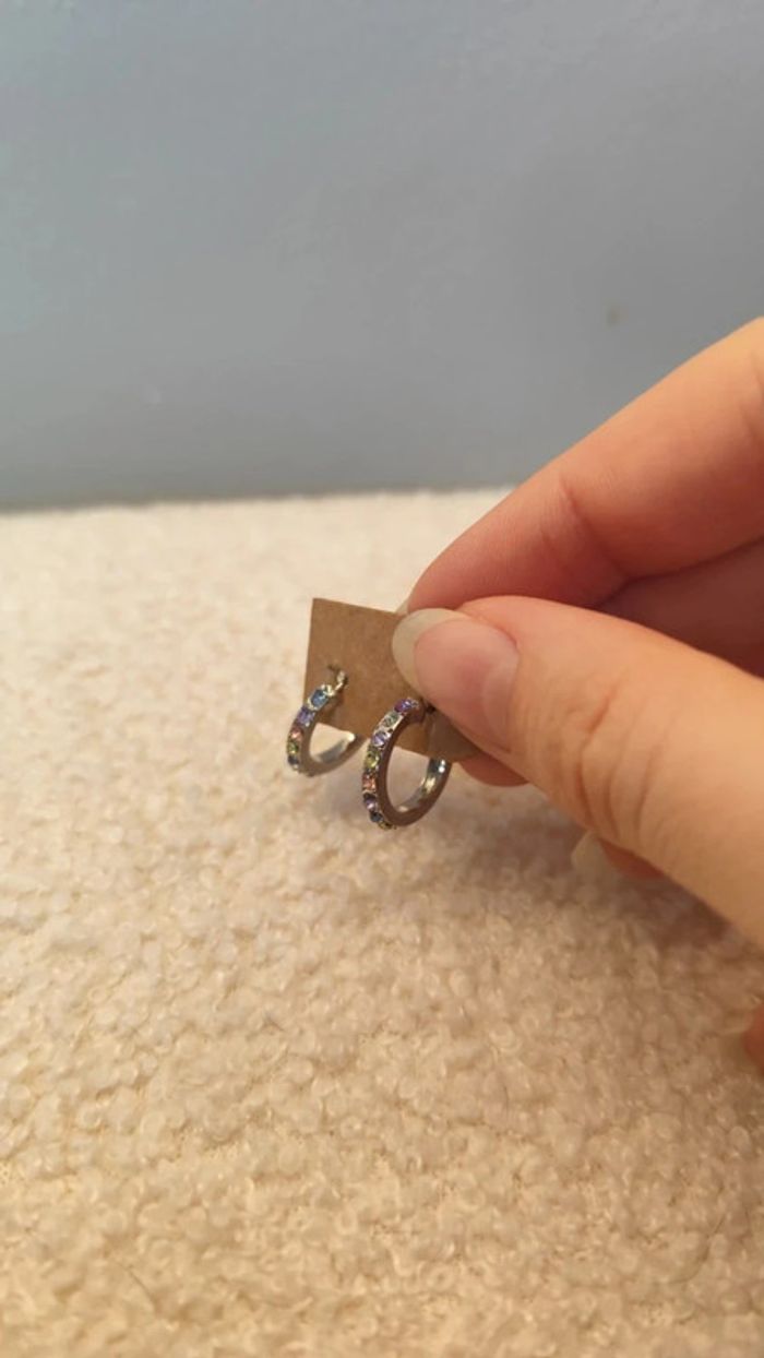 Boucles d'oreilles été multicolores - photo numéro 2