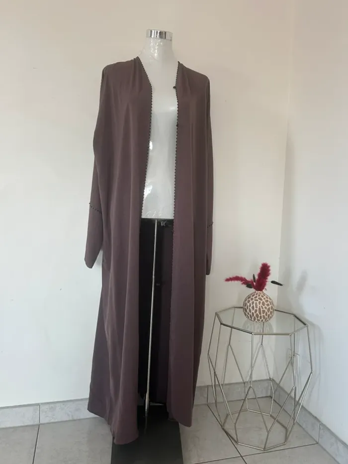 Abaya kimono qualité violet neuve - photo numéro 7
