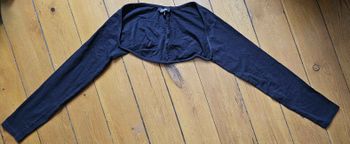 Shrug / Boléro ultra court noir - Jennyfer - Taille S - très bon état