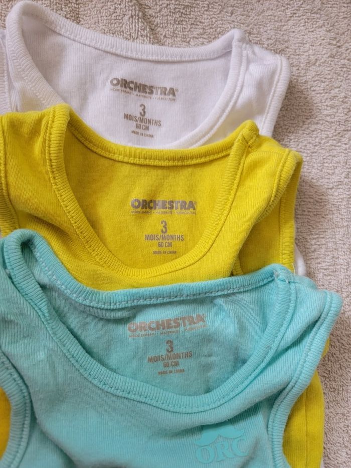 Lot de 9 bodies garcon 3 mois - photo numéro 4