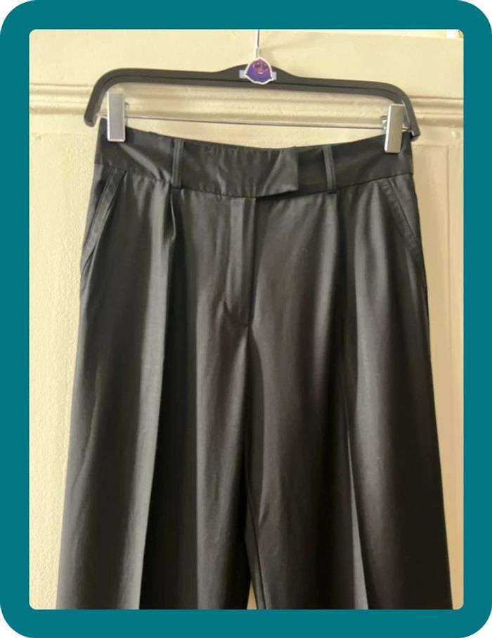 Pantalon en laine vierge extra fine satinée 36 - Pablo - photo numéro 2