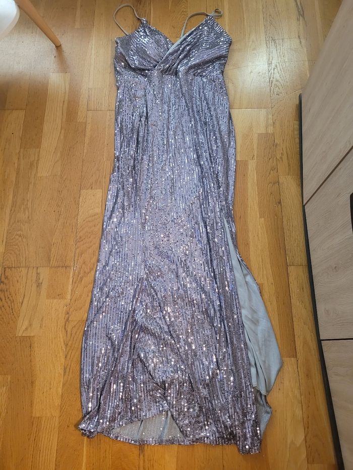 Robe de soirée argentée XXL - photo numéro 2