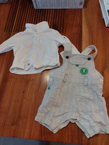 Ensemble Salopette orchetra+ tee shirt ML