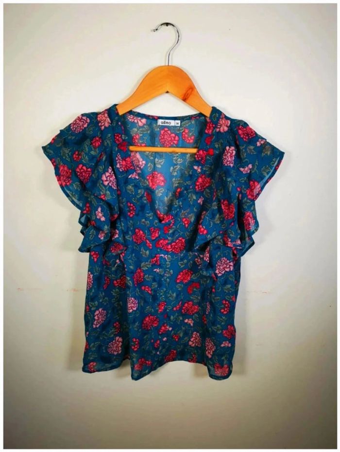 C33 blouse fleurie Gemo 38