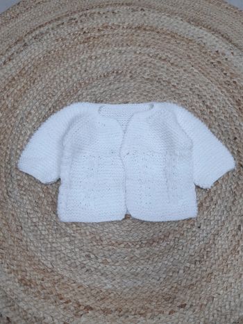 Gilet blanc en maille