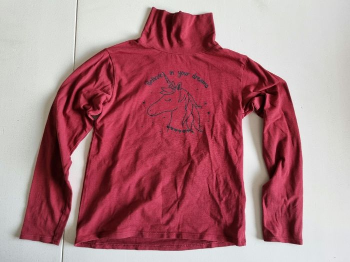 Lot de 3 tee-shirts col roulé 8 ans Vertbaudet - photo numéro 9