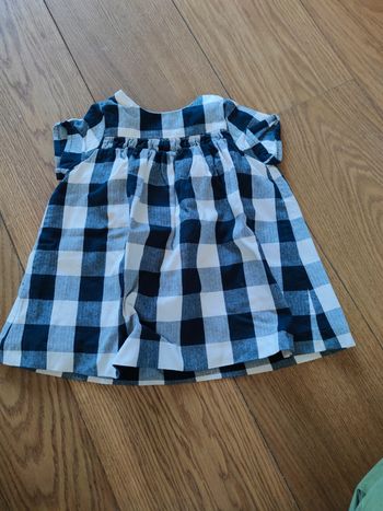 Robe a carreau manche courte