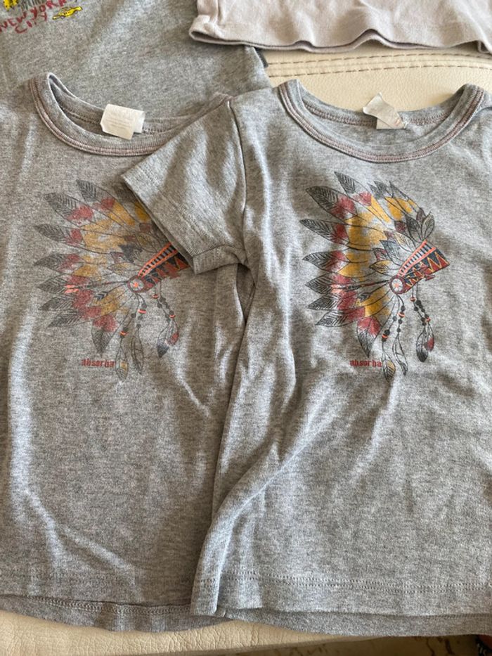 Lot 6 maillots t-shirt tricot de peau 4 ans Absorba - photo numéro 9
