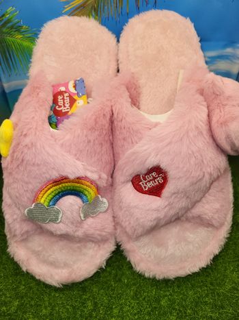 Care Bears Bisounours chaussons Roses T38/39 neufs