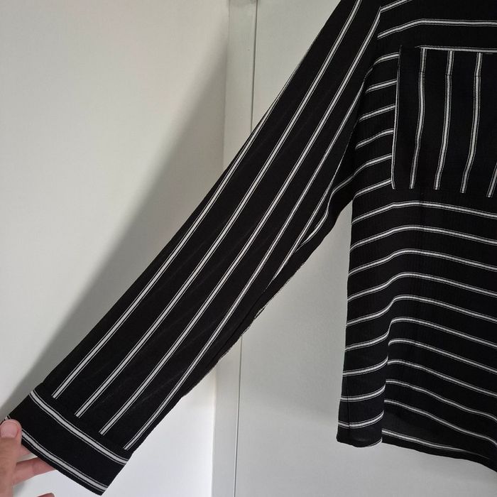 Chemise à rayures noir et blanc - Sienna Si - Taille S : 36 - 38 - photo numéro 3